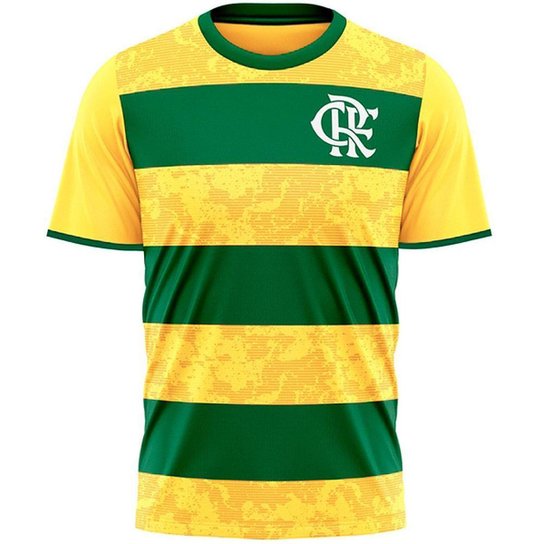 Camisa Flamengo Brasil Copa 2022 Masculina - Marrom Menor preço em Camisa Flamengo Brasil Copa 2022 Masculina - Marrom