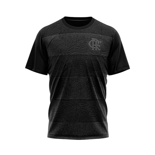 Camisa Flamengo Confirm Dark Masculino Oficial - Preto Menor preço em Camisa Flamengo Confirm Dark Masculino Oficial - Preto