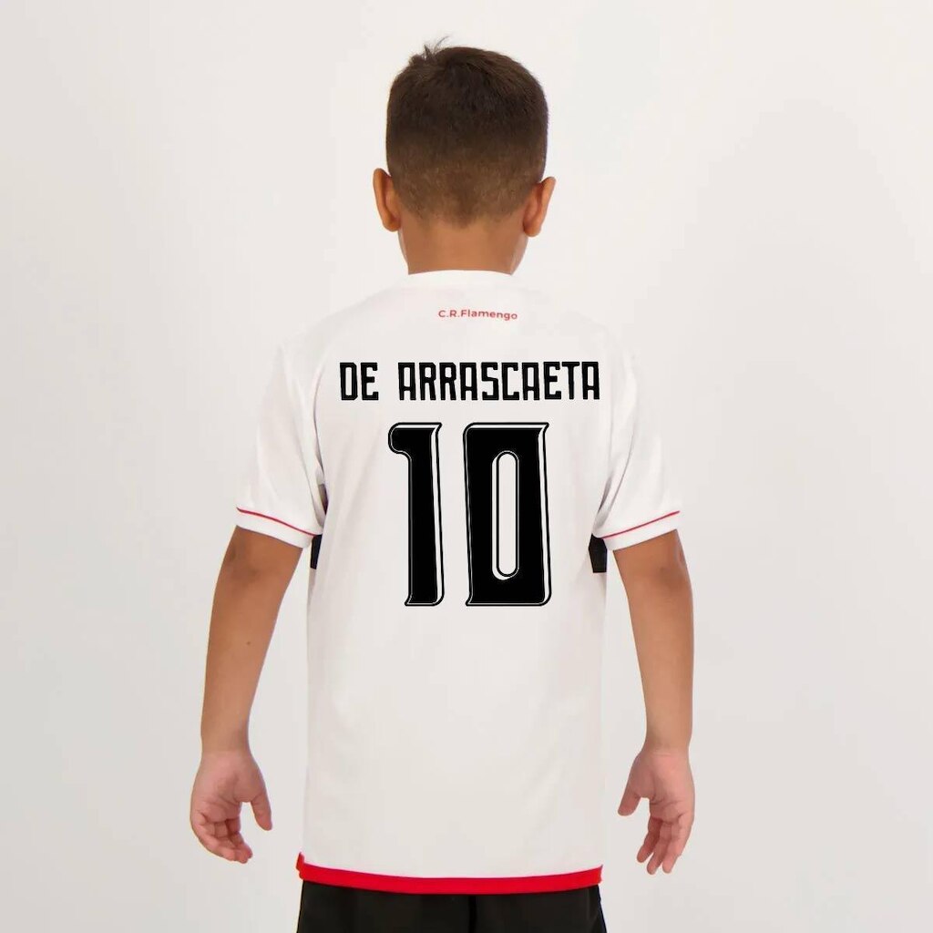 Camisa Flamengo De Arrascaeta 10 Approval Infantil