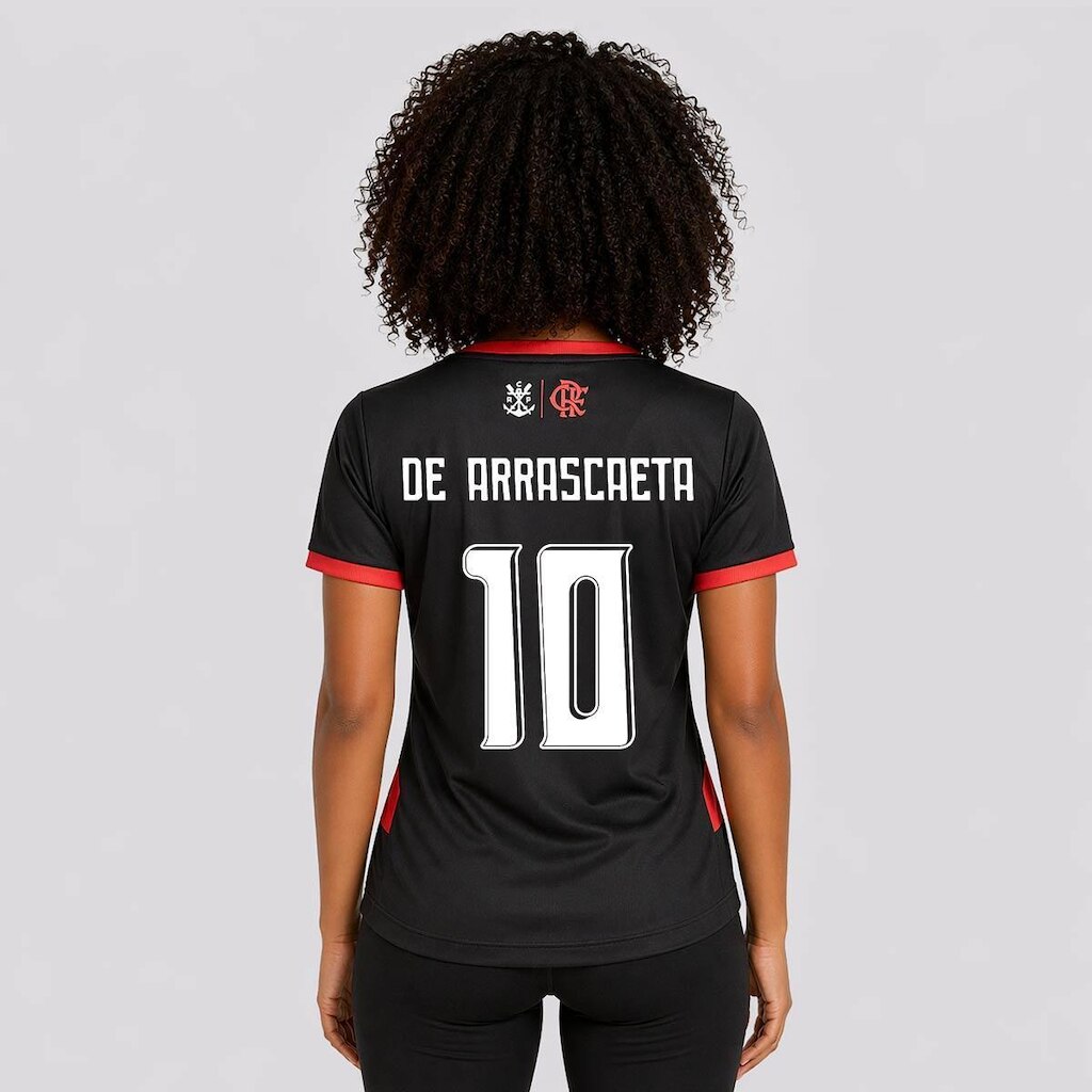 Camisa Flamengo Emoção Feminina De Arrascaeta 10