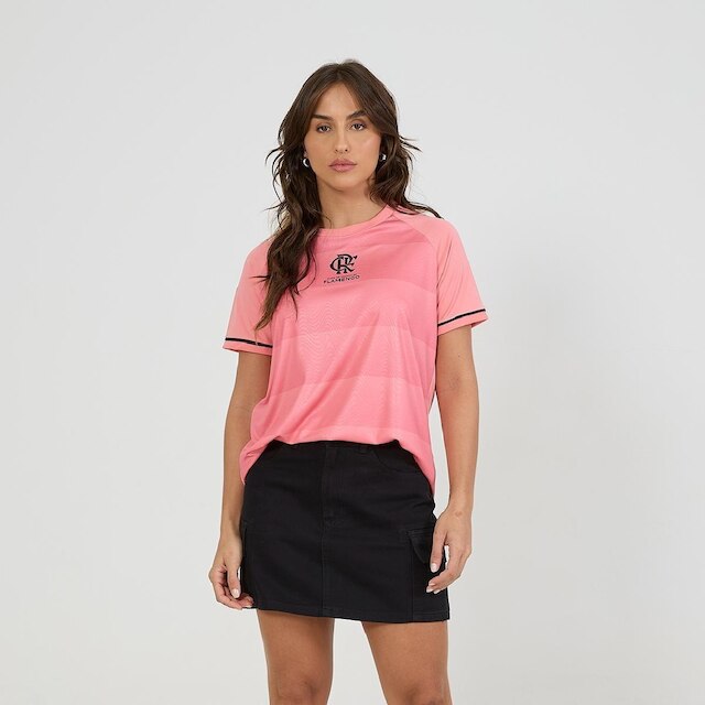 Camisa Flamengo Frequência Rosa - Feminino