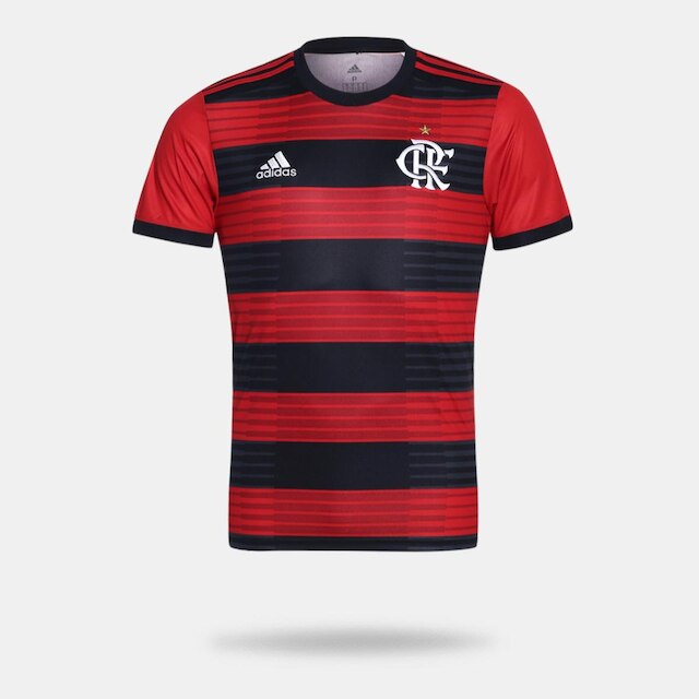 Camisa Flamengo I 2018 s/n° Torcedor Adidas Masculina
