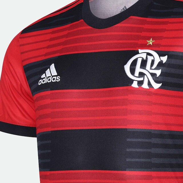 Camisa Flamengo I 2018 s/n° Torcedor Adidas Masculina