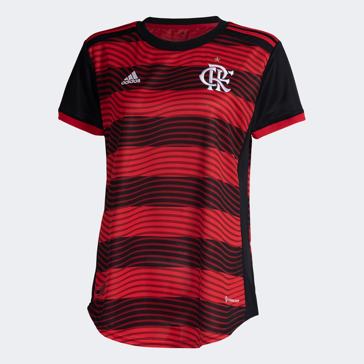 Camisa Flamengo I 22/23 s/n° Torcedor Adidas Feminina Menor preço em Camisa Flamengo I 22/23 s/n° Torcedor Adidas Feminina