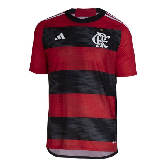 Camisa Flamengo I 23/24 s/n° Jogador Adidas Masculina - Vermelho+Preto Menor preço em Camisa Flamengo I 23/24 s/n° Jogador Adidas Masculina - Vermelho+Preto