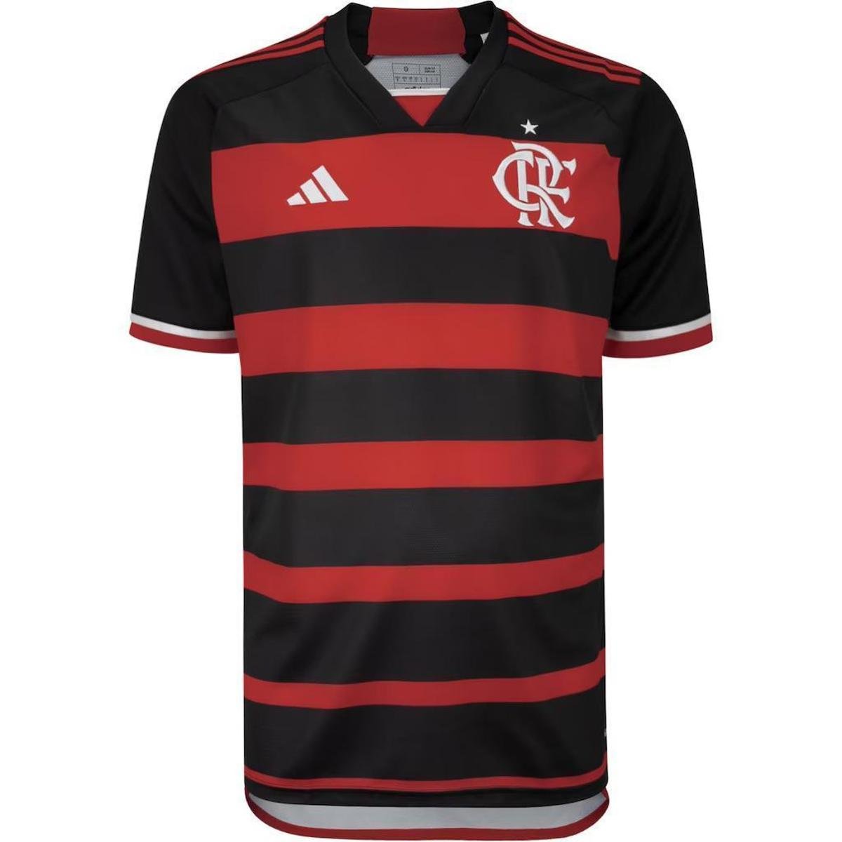 Camisa Flamengo I 24/25 Home Masculina Adidas Torcedor Menor preço em Camisa Flamengo I 24/25 Home Masculina Adidas Torcedor