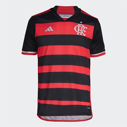 Camisa Flamengo I 24/25 s/n° Torcedor Adidas Masculina - Masculino