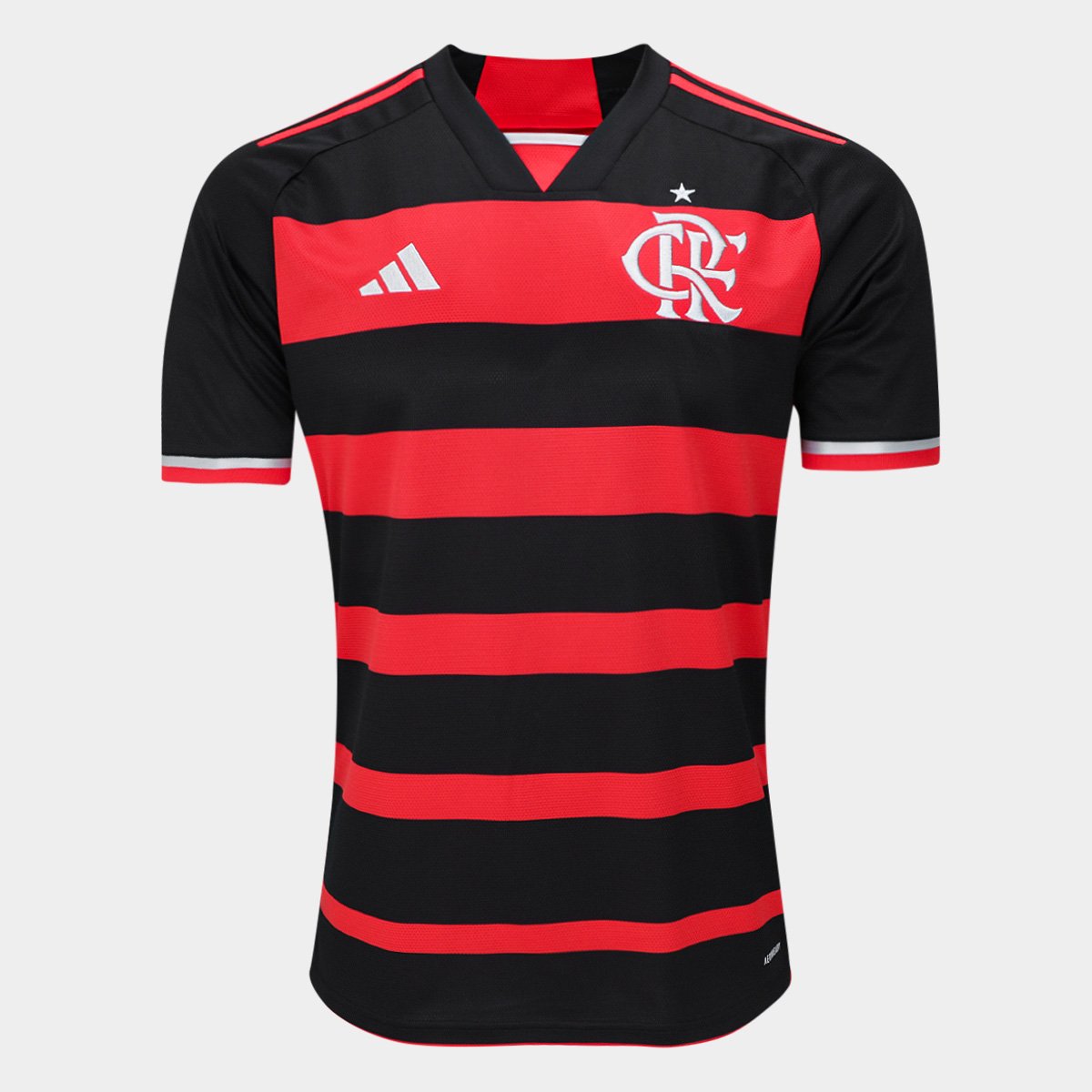 Camisa Flamengo I 24/25 s/n° Torcedor Adidas Masculina