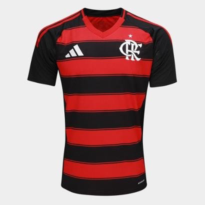Camisa Flamengo I 25/26 s/n Torcedor Adidas Masculina - Masculino