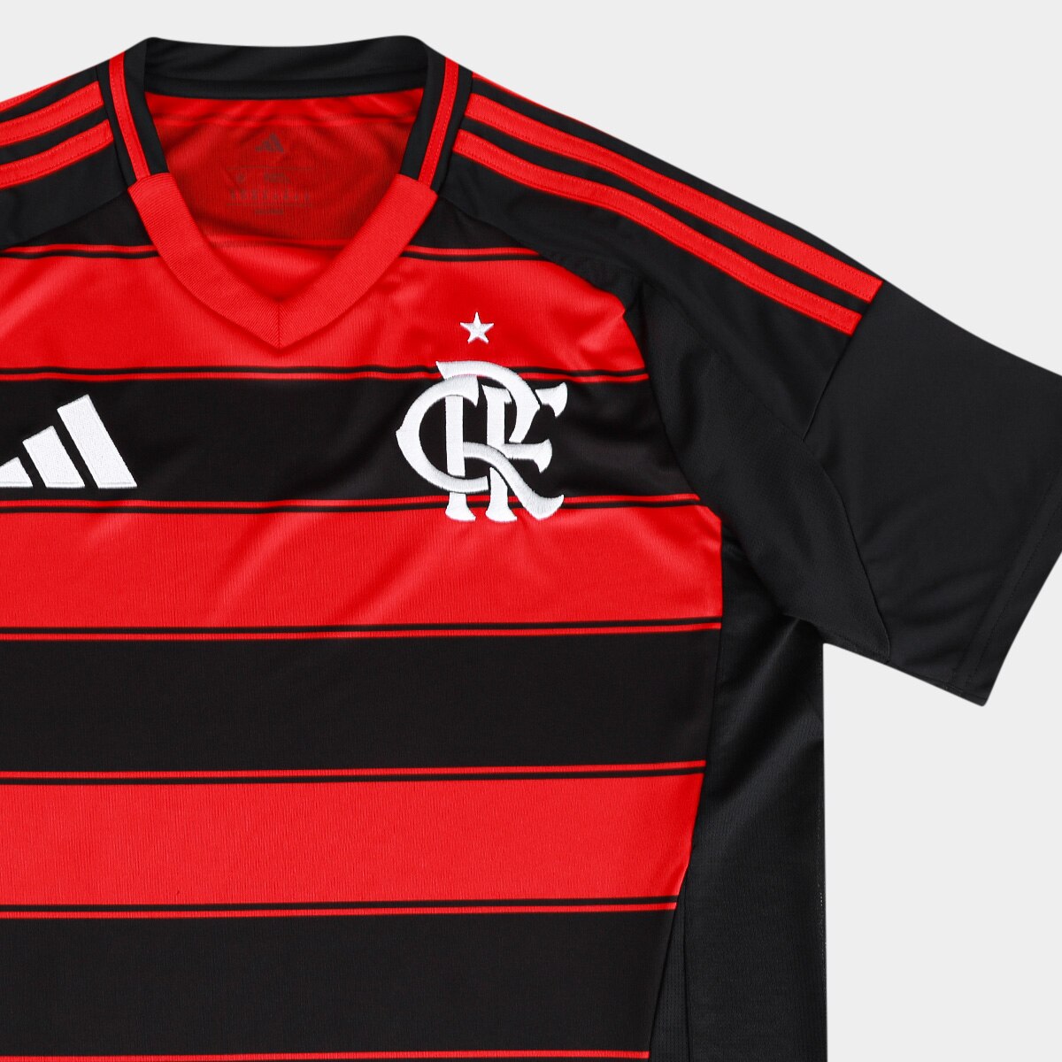 Camisa Flamengo I 25/26 s/n Torcedor Adidas Masculina - Preto | Netshoes