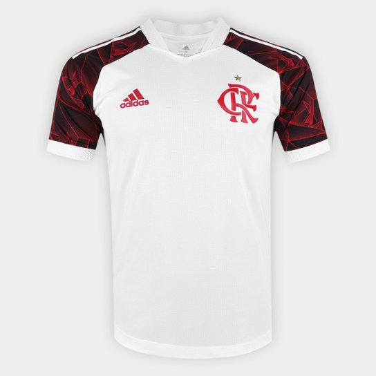 Camisa Flamengo II 21/22 s/n° Jogador Adidas Masculina - Branco+Vermelho Menor preço em Camisa Flamengo II 21/22 s/n° Jogador Adidas Masculina - Branco+Vermelho