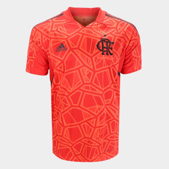 Camisa Flamengo II 22/23 Goleiro Adidas Masculina - Vermelho Menor preço em Camisa Flamengo II 22/23 Goleiro Adidas Masculina - Vermelho