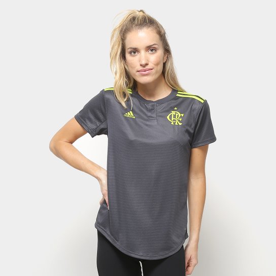 Camisa Flamengo III 19/20 s/nº Torcedor Adidas Feminina