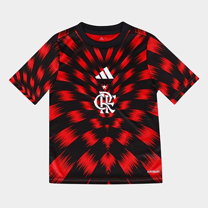 Camisa Flamengo Infantil 25/26 Pré Jogo Adidas - Masculino