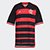 Camisa Flamengo Infantil I 24/25 s/n° Torcedor Adidas Masculina - Vermelho+Preto