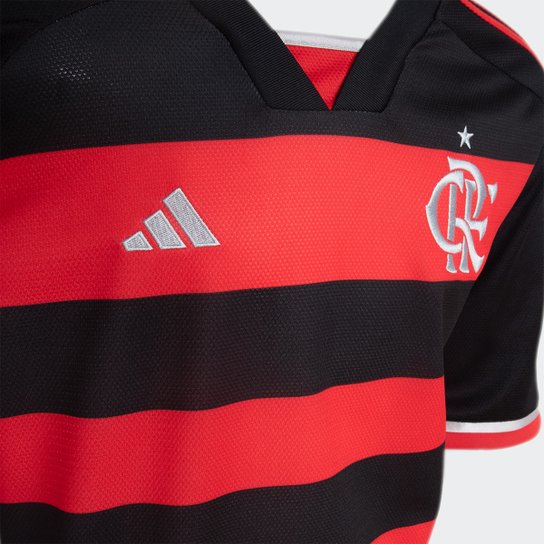 Camisa Flamengo Infantil I 24/25 s/n° Torcedor Adidas Masculina
