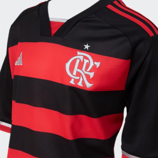 Camisa Flamengo Infantil I 24/25 s/n° Torcedor Adidas Masculina