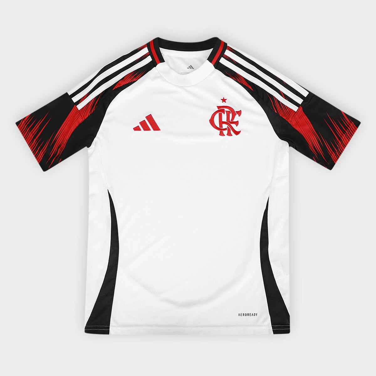 Camisa Flamengo Infantil II 25/26 s/n Torcedor Adidas Menor preço em Camisa Flamengo Infantil II 25/26 s/n Torcedor Adidas