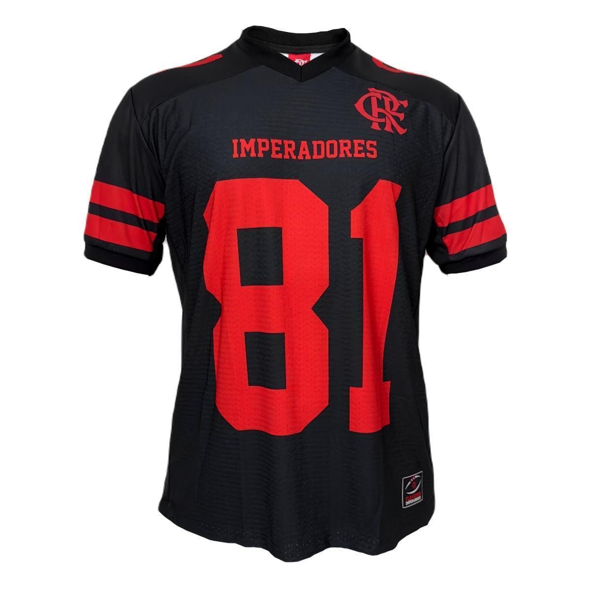 Camisa Flamengo Kicker Imperadores 81 Oficial Menor preço em Camisa Flamengo Kicker Imperadores 81 Oficial