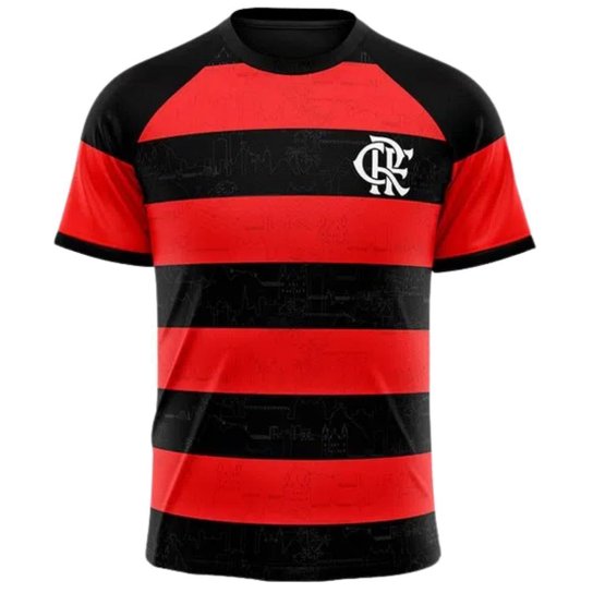 Camisa Flamengo Licenciada Masculina Braziline Futebol Top - Vermelho+Preto Menor preço em Camisa Flamengo Licenciada Masculina Braziline Futebol Top - Vermelho+Preto