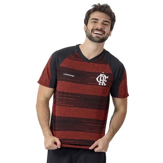 Camisa Flamengo Motion Braziline GG - Preto+Vermelho Menor preço em Camisa Flamengo Motion Braziline GG - Preto+Vermelho