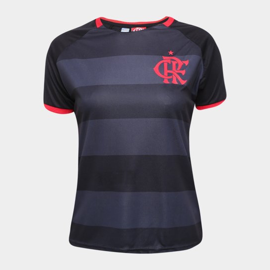 Camisa Flamengo n° 10 Samuca Feminina - Preto Menor preço em Camisa Flamengo n° 10 Samuca Feminina - Preto