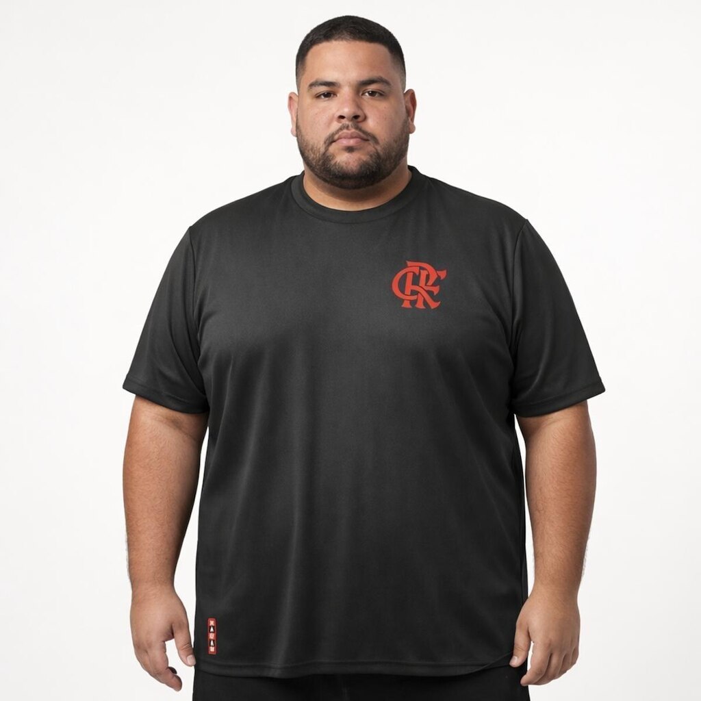 Camisa Flamengo Nação Dark Plus Size - Masculino