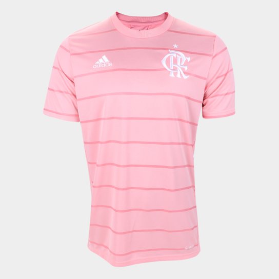 Camisa Flamengo Outubro Rosa 21/22 s/n° Torcedor Adidas Masculina - Rosa Menor preço em Camisa Flamengo Outubro Rosa 21/22 s/n° Torcedor Adidas Masculina - Rosa