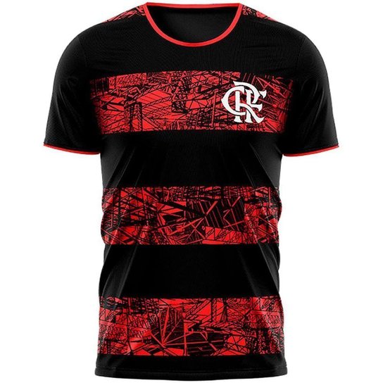 Camisa Flamengo Poetry Masculina torcedor - Vermelho Menor preço em Camisa Flamengo Poetry Masculina torcedor - Vermelho
