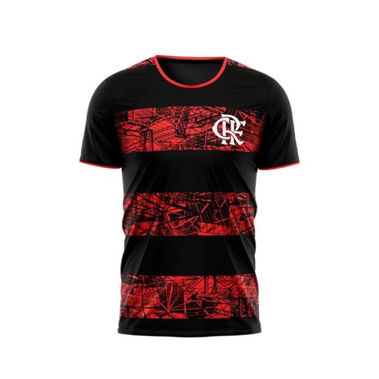 Camisa Flamengo Poetry - Masculino - Vermelho+Preto Menor preço em Camisa Flamengo Poetry - Masculino - Vermelho+Preto