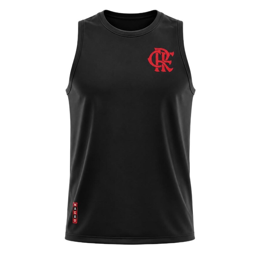 Camisa Flamengo Regata Nação Preto - Masculino