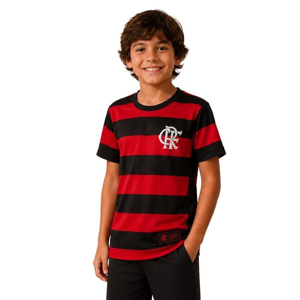 Camisa Flamengo Rubro Negro Infantil