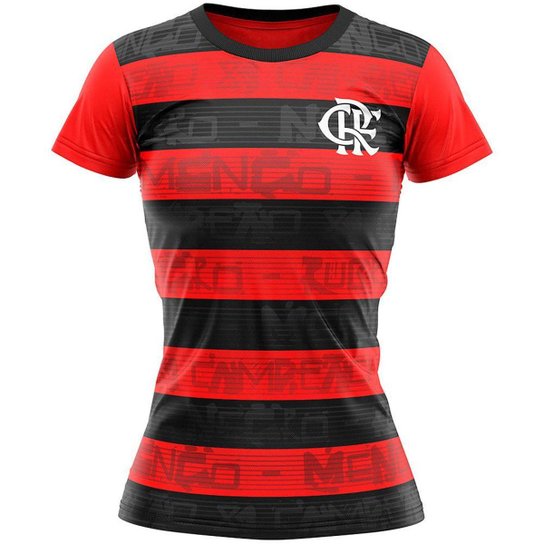 Camisa Flamengo Shout Feminina - Vermelho Menor preço em Camisa Flamengo Shout Feminina - Vermelho