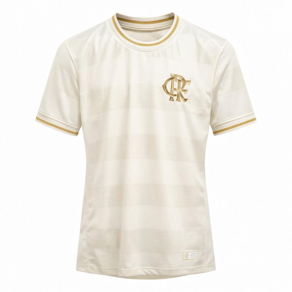 Camisa Flamengo Símbolo Gold Off White - Masculino