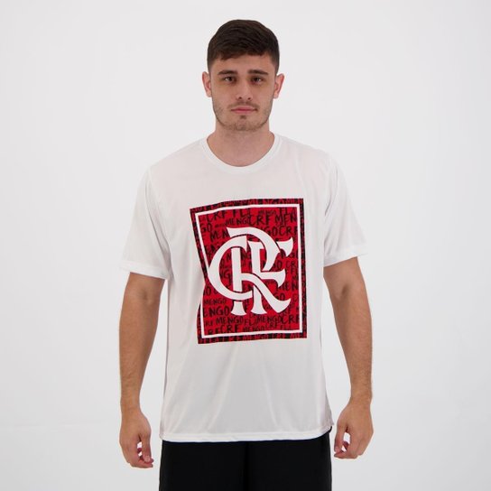 Camisa Flamengo Slash Branca - Branco Menor preço em Camisa Flamengo Slash Branca - Branco