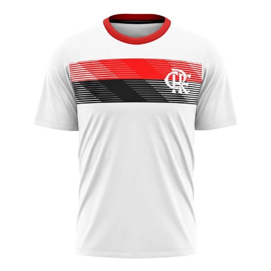 Camisa Flamengo Talent Masculina - Branco Menor preço em Camisa Flamengo Talent Masculina - Branco