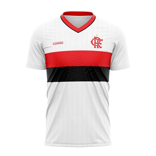 Camisa Flamengo Wit Oficial Rubro Negro Mengão - Branco Menor preço em Camisa Flamengo Wit Oficial Rubro Negro Mengão - Branco