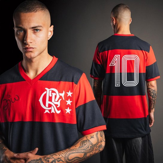 Camisa Flamengo Zico Retrô Libertadores Masculina - Preto+Vermelho é ruim? Camisa Flamengo Zico Retrô Libertadores Masculina - Preto+Vermelho é boa?