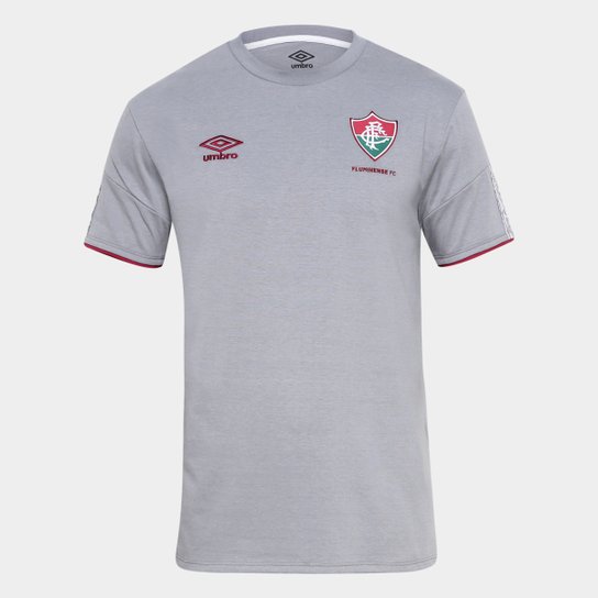 Camisa Fluminense Concentração 20/21 Umbro Masculina - Cinza+vinho Menor preço em Camisa Fluminense Concentração 20/21 Umbro Masculina - Cinza+vinho