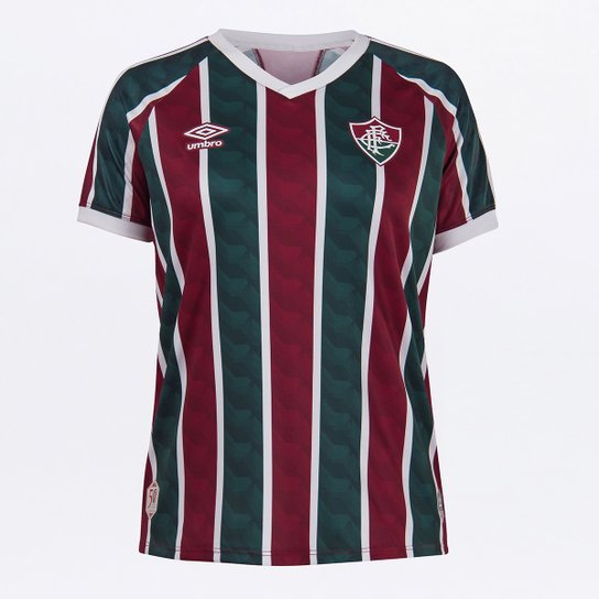 Camisa Fluminense I 20/21 s/n° Estádio Umbro Feminina - Vinho+Verde é ruim? Camisa Fluminense I 20/21 s/n° Estádio Umbro Feminina - Vinho+Verde é boa?