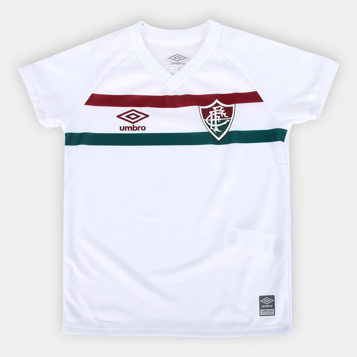 Camisa Fluminense II Infantil 23/24 s/n° Torcedor Umbro Menor preço em Camisa Fluminense II Infantil 23/24 s/n° Torcedor Umbro