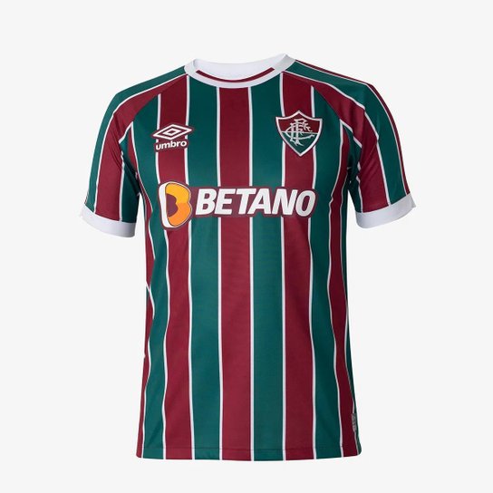 Camisa Fluminense Oficial Jogo 1 Umbro Original 2023 - Verde Menor preço em Camisa Fluminense Oficial Jogo 1 Umbro Original 2023 - Verde