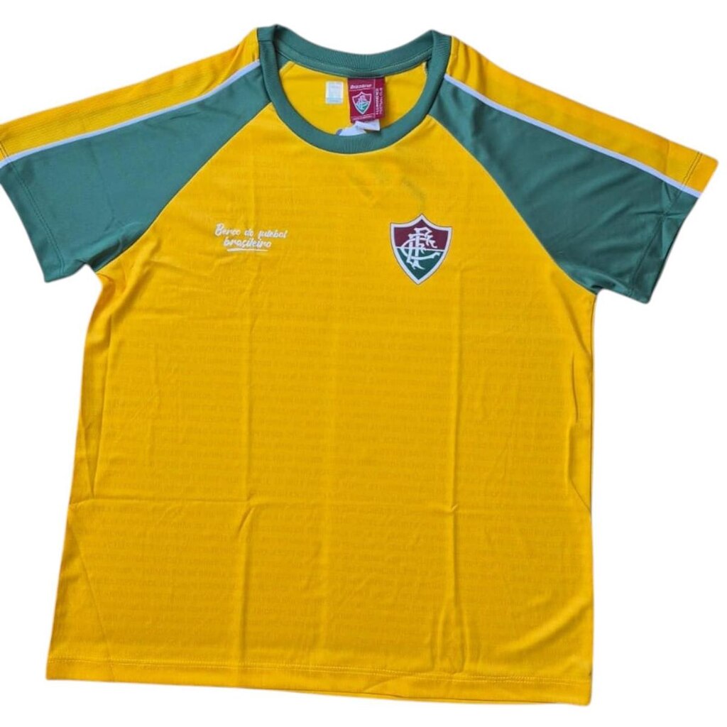 CAMISA FLUMINENSE RELUZ RAGLAN FEMININA AMARELO