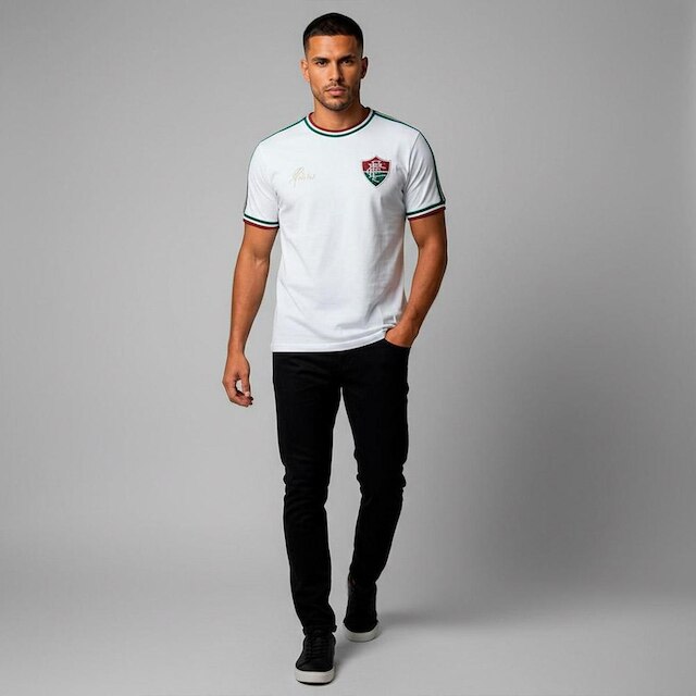 Camisa Fluminense Retrô Edinho 1980 Masculina