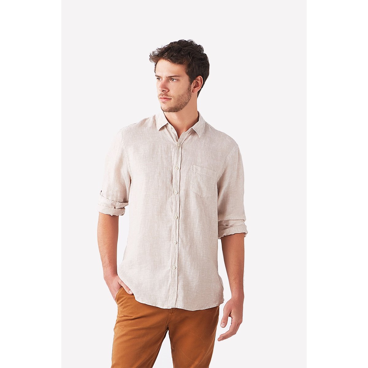 camisa de linho para homem
