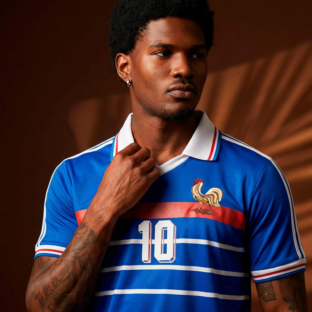 Camisa França Retrô 1998 Masculina Menor preço em Camisa França Retrô 1998 Masculina