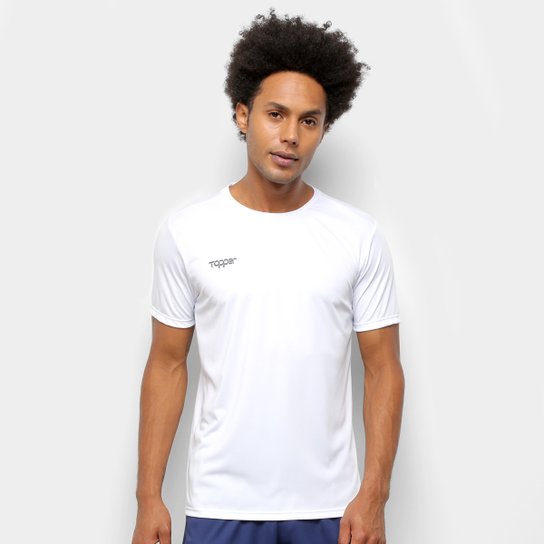 Camisa Futebol Topper Classic Masculina - Branco Menor preço em Camisa Futebol Topper Classic Masculina - Branco