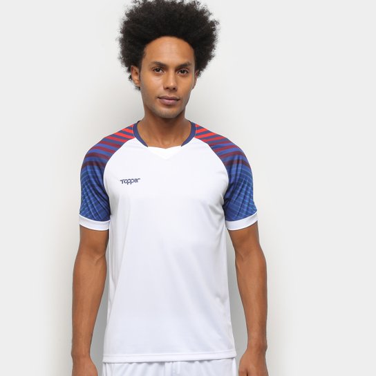 Camisa Futebol Topper Technic Masculina - Branco+Azul é ruim? Camisa Futebol Topper Technic Masculina - Branco+Azul é boa?
