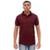 Camisa Gola Polo Basica Masculina Manga Piquet Algodao Poliester Lisa Premium Com Botao Dia a Dia - Vinho