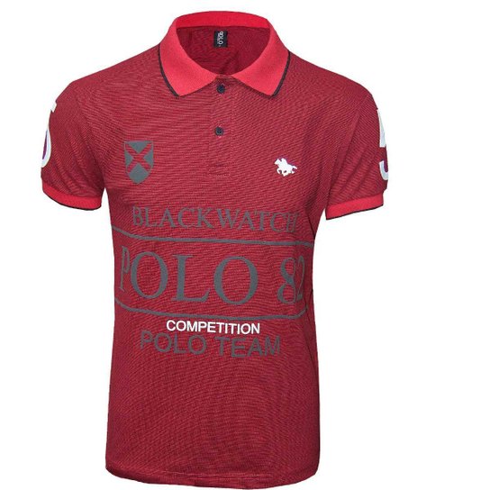 Camisa Gola Polo Masculina Estampa Mix Polo RG518 - Vermelho Menor preço em Camisa Gola Polo Masculina Estampa Mix Polo RG518 - Vermelho